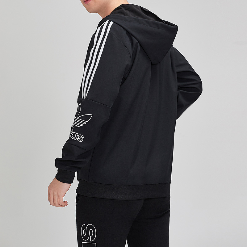 adidas阿迪达斯三叶草男装运动休闲连帽外套DX3853