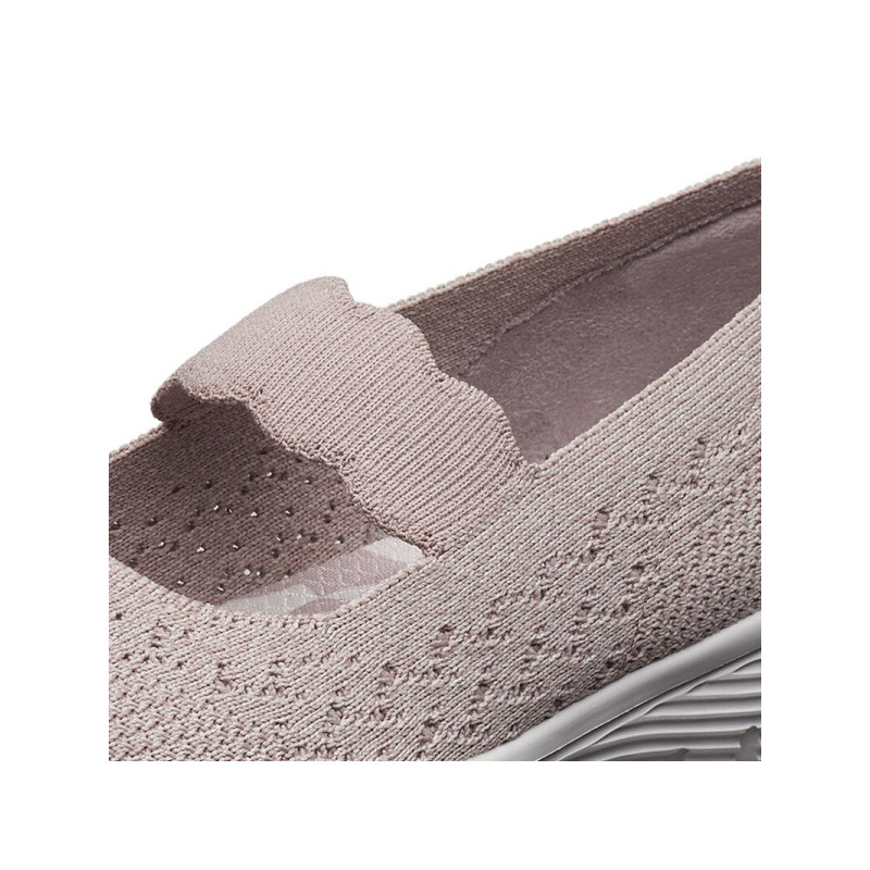 Skechers斯凯奇女鞋2019春夏一脚蹬休闲鞋 简约通勤布单鞋 49622