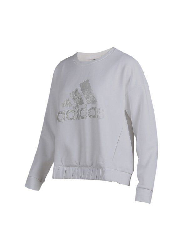 ADIDAS阿迪达斯女子休闲运动卫衣长袖舒适圆领套头衫DX7199