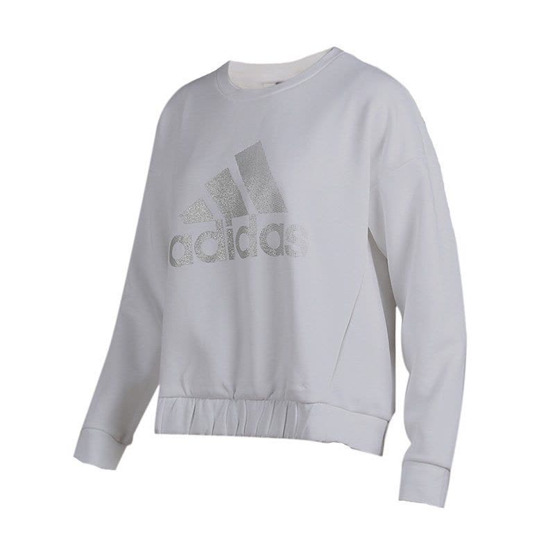 ADIDAS阿迪达斯女子休闲运动卫衣长袖舒适圆领套头衫DX7199图片