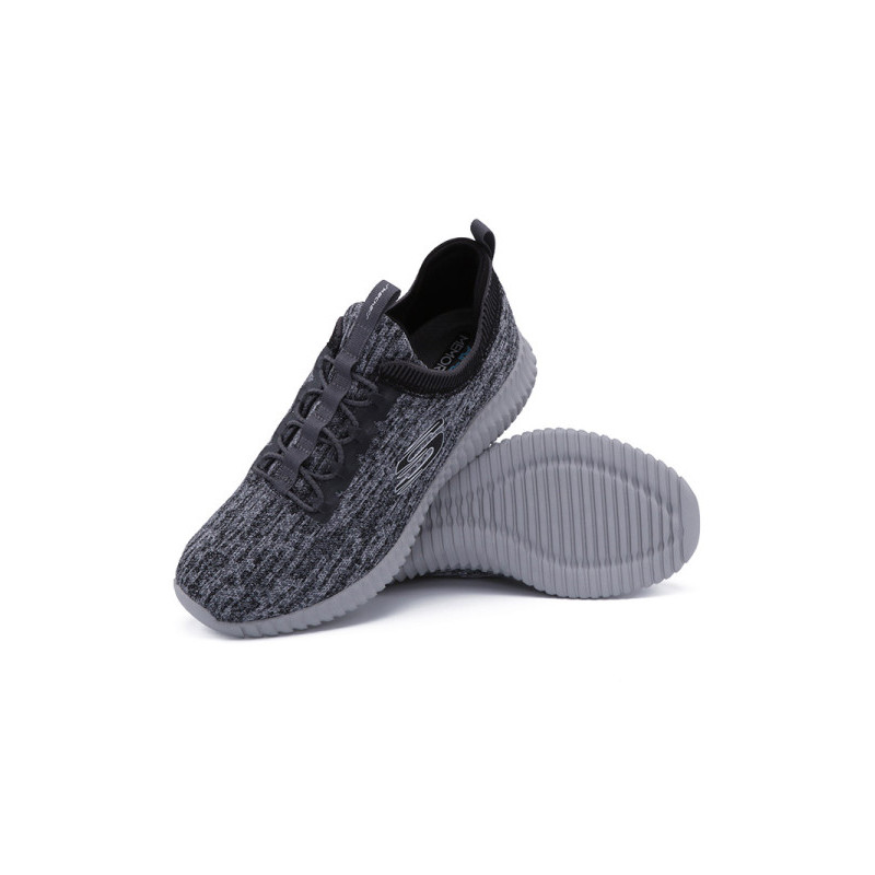 Skechers斯凯奇男鞋橡筋一脚蹬运动鞋 网布透气户外休闲鞋52642