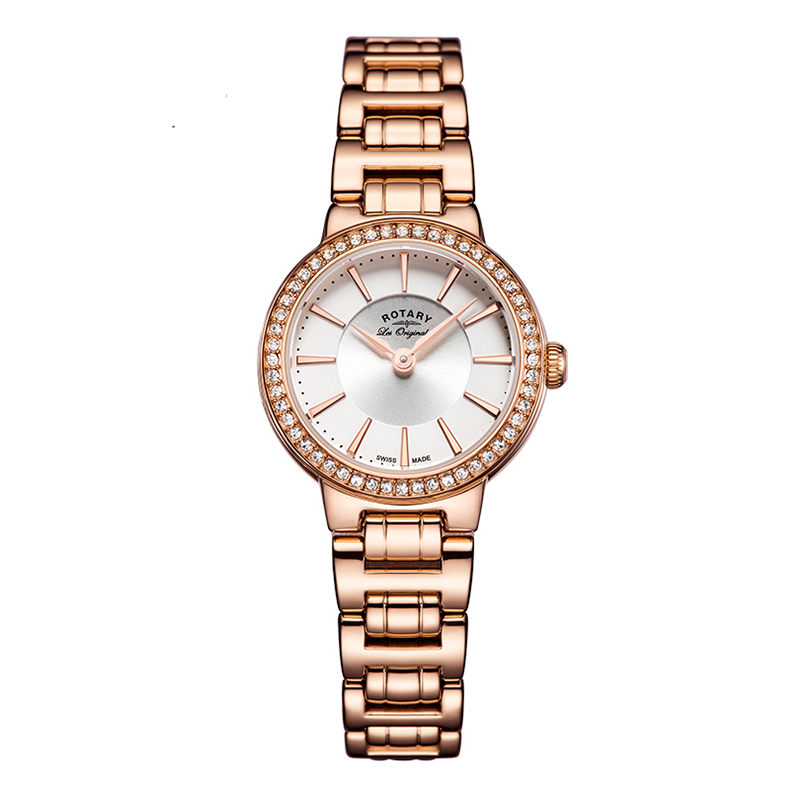 Rotary 劳特莱石英表女经典系列瑞士品牌休闲商务女士腕表LB90085-02