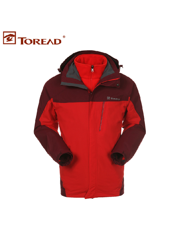 探路者（TOREAD）探路者冲锋衣男女秋冬保暖防风三合一套绒两件套KAWD91507