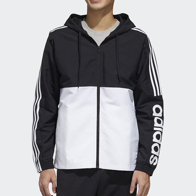 adidas阿迪达斯男装2021春季新款训练运动服连帽夹克外套fl8627