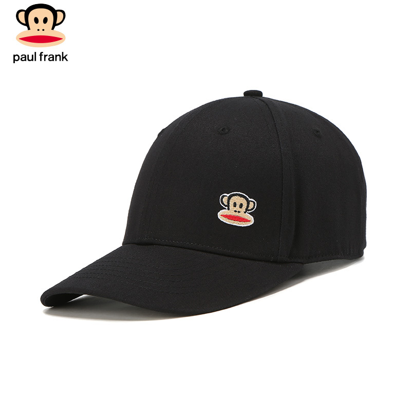 Paul Frank/大嘴猴2020春季新款帽子女简约韩版LOGO刺绣鸭舌帽潮