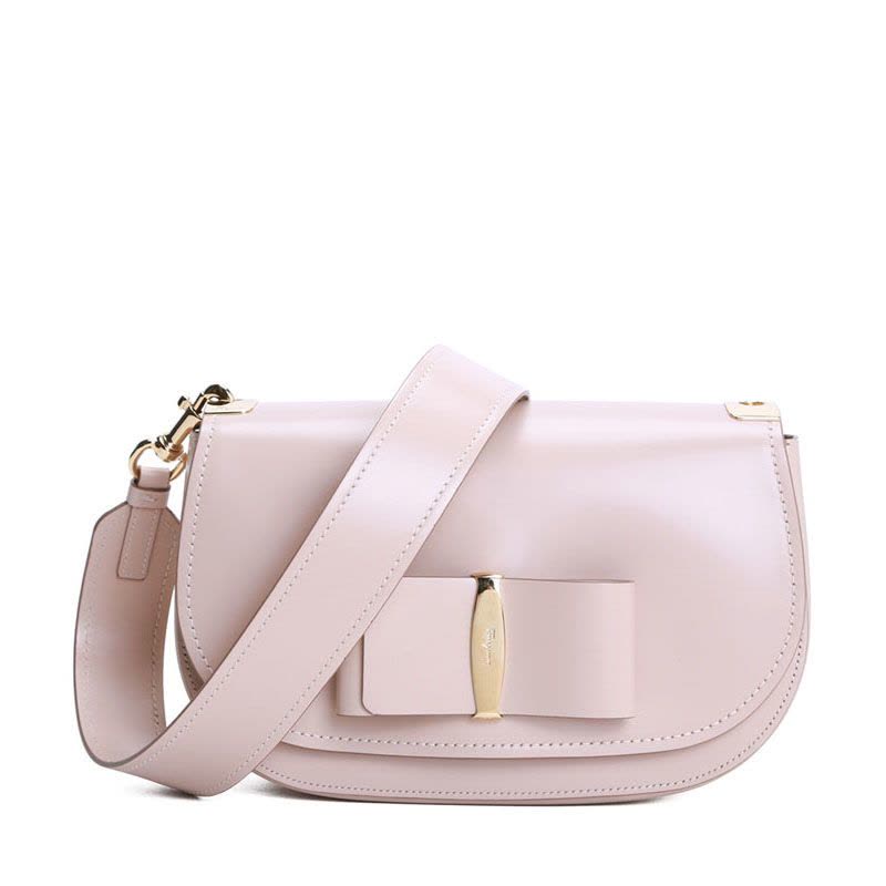 FERRAGAMO Anna 蝴蝶结装饰 斜挎包21G217 金扣图片