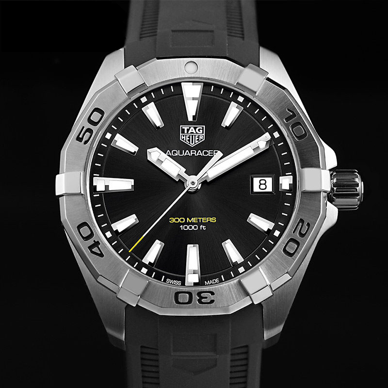 泰格豪雅tagheuer瑞士手表竞潜系列石英男士手表wbd1110ft8021