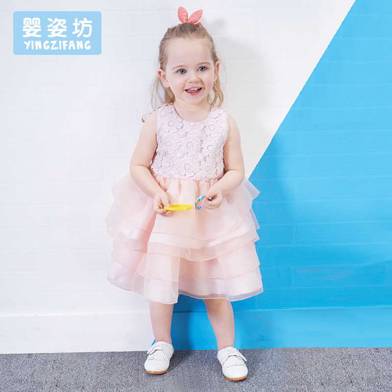 女童夏装新款公主裙宝宝连衣裙背心裙儿童裙子韩版蓬蓬裙小礼服
