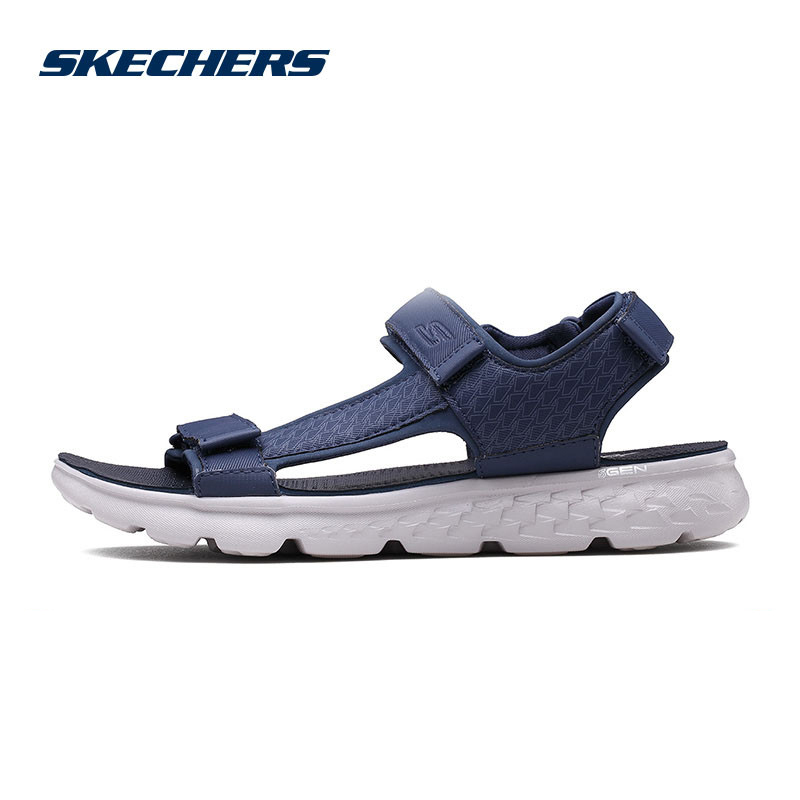SKECHERS斯凯奇 ON-THE-GO 400 男士轻质休闲凉鞋 功能鞋54265/NVGY