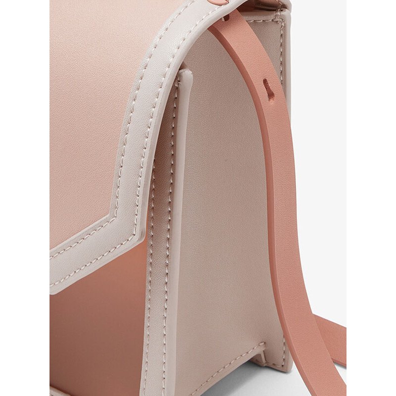 CHARLES＆KEITH 小ck2020新品CK2-50150909方扣拆带饰手提单肩包女果冻包
