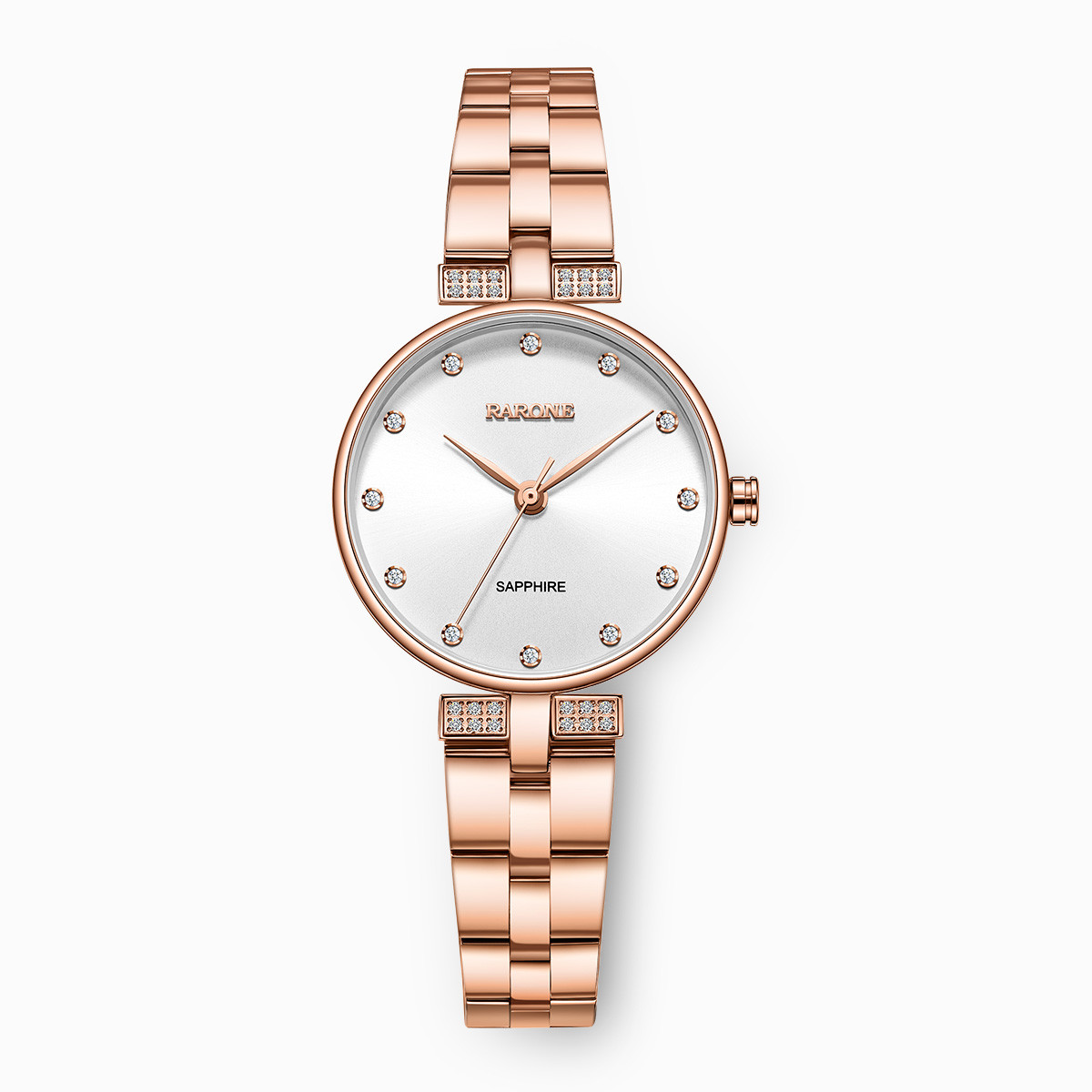 雷诺rarone小巧百搭超薄钢带防水石英女表简约女士手表8600668参数