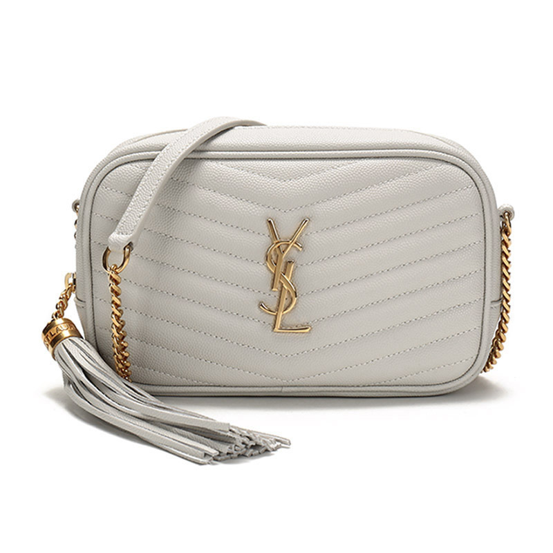 saint laurent 圣罗兰 女士黑色牛皮lou绗缝单肩斜挎包 612579 1gf01