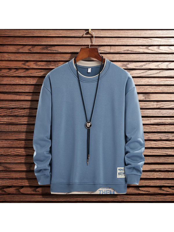 卫衣男春秋新款ins潮牌宽松圆领套头学生休闲百搭长袖上衣打底衫