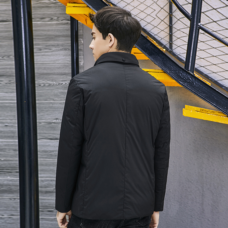 柒牌SEVEN男装个性翻领羽绒服保暖时尚休闲羽绒外套