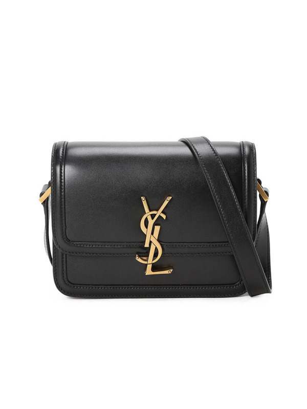 预售 圣罗兰YSL SOLFERINO 口盖包小号 字母LOGO光面皮 女士单肩包634306金扣