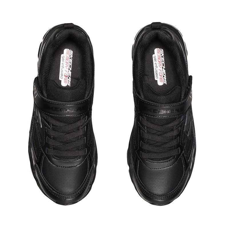 Skechers斯凯奇童鞋休闲鞋厚底舒适轻质男童运动鞋95357L 95357L/BBK全黑色