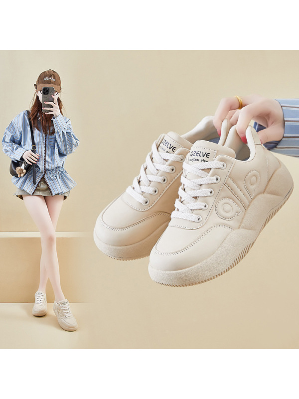 20266春季小白鞋新款韩版ins女学生厚底增高运动板鞋休闲街拍