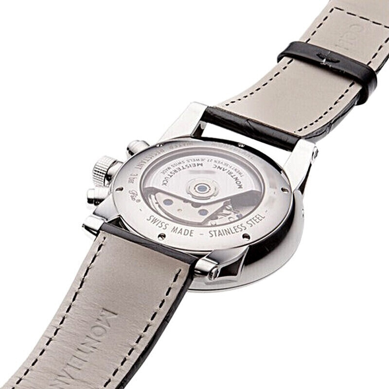 万宝龙montblanc手表时光行者系列皮带自动机械男士手表u0101549