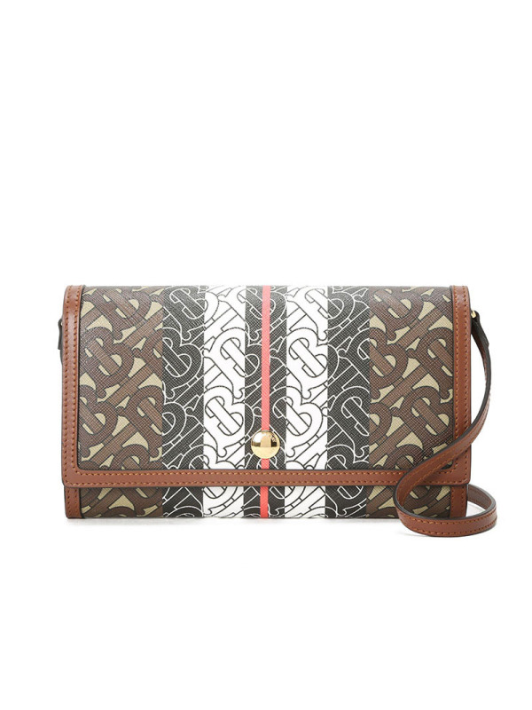 预订20春夏款 BURBERRY 专属标识TB标识帆布织物斜挎包8020404