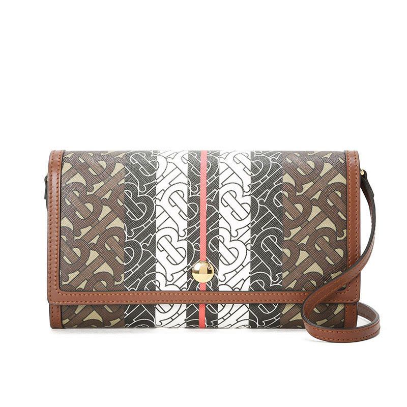 预订20春夏款 BURBERRY 专属标识TB标识帆布织物斜挎包8020404图片