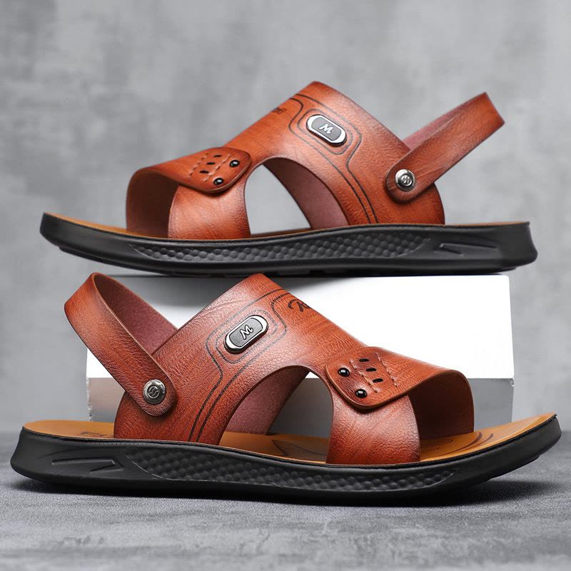 2025新款夏天男士凉鞋防滑男透气鞋外穿休闲拖鞋凉拖两用沙滩鞋潮图片