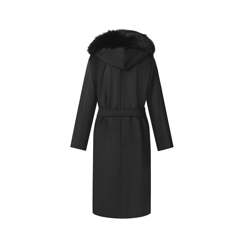 MAX MARA STUDIO 麦丝玛拉 女士羊毛连帽大衣外套MANGO