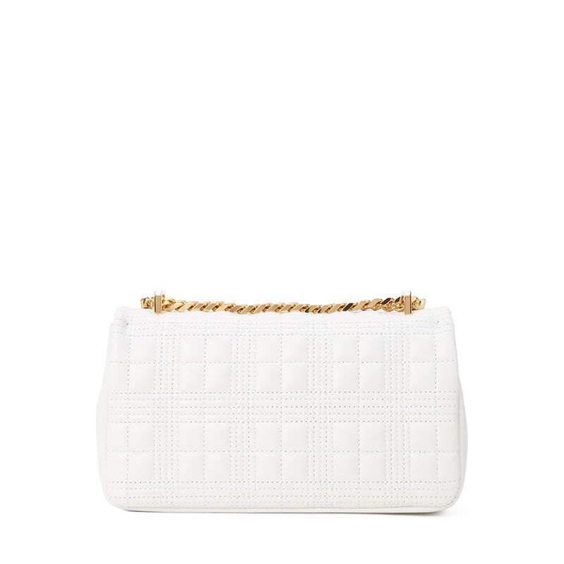 BURBERRY 博柏利 女士 单肩包 Lola 链条包小号 TB LOGO绗缝粒纹皮革8021106金扣图片