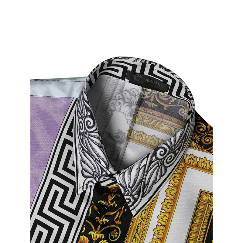 范思哲/VERSACE 19春夏新品 男士长袖翻领衬衫 意大利 新款