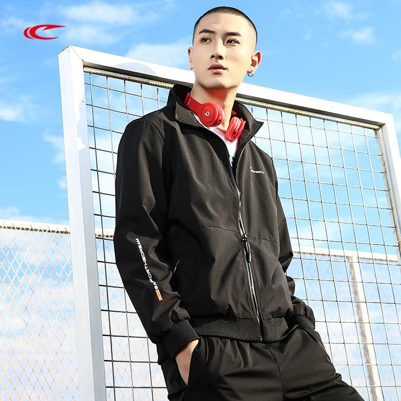 赛琪2019春季百搭运动风衣外套男士跑步休闲时尚防风时尚运动服男装