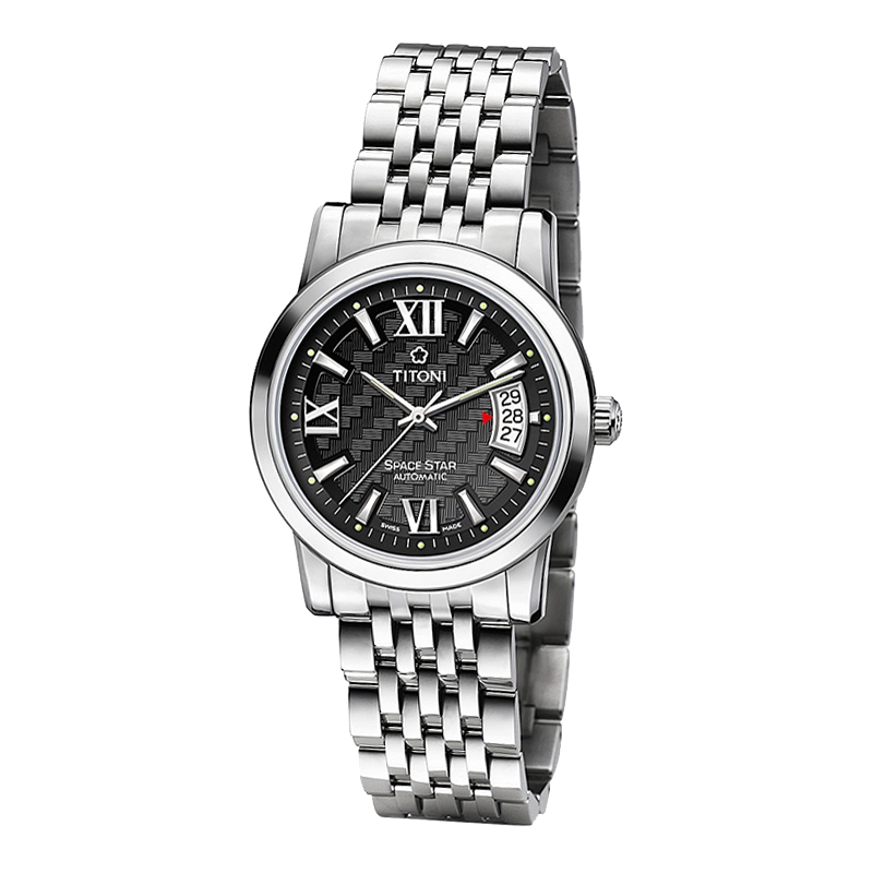 titoni梅花天星系列自动机械男表83738s-343