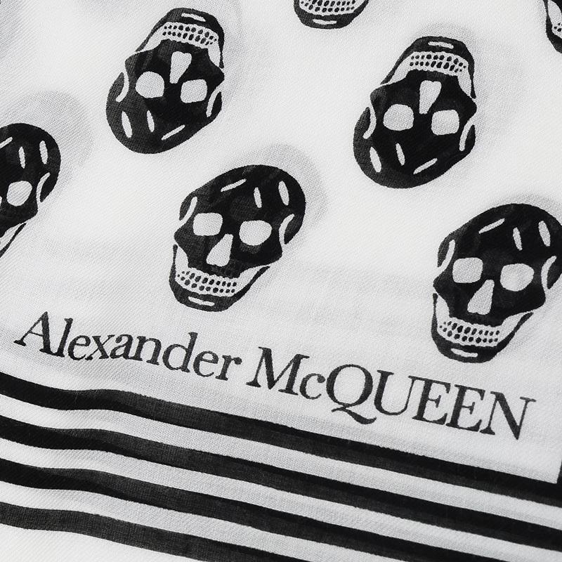 ALEXANDER MCQUEEN 亚历山大·麦昆 女士莫代尔纤维围巾 590934 3418Q