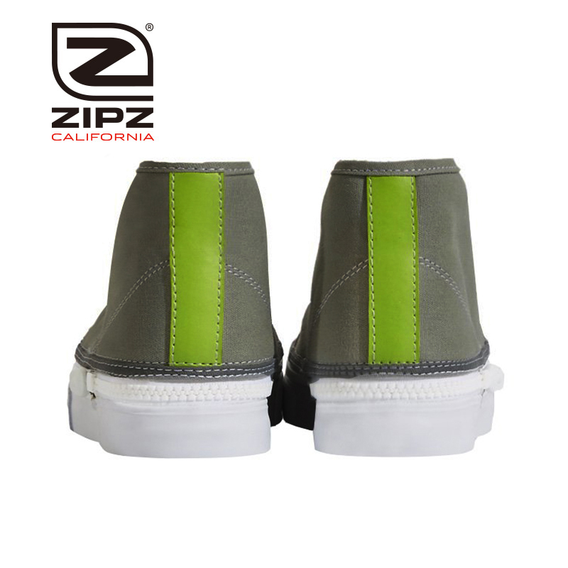 Zipz Mavericks Gery Matter 低帮休闲 拉链帆布鞋 男女时尚四季百搭 拉链可拆卸鞋面 高帮休闲