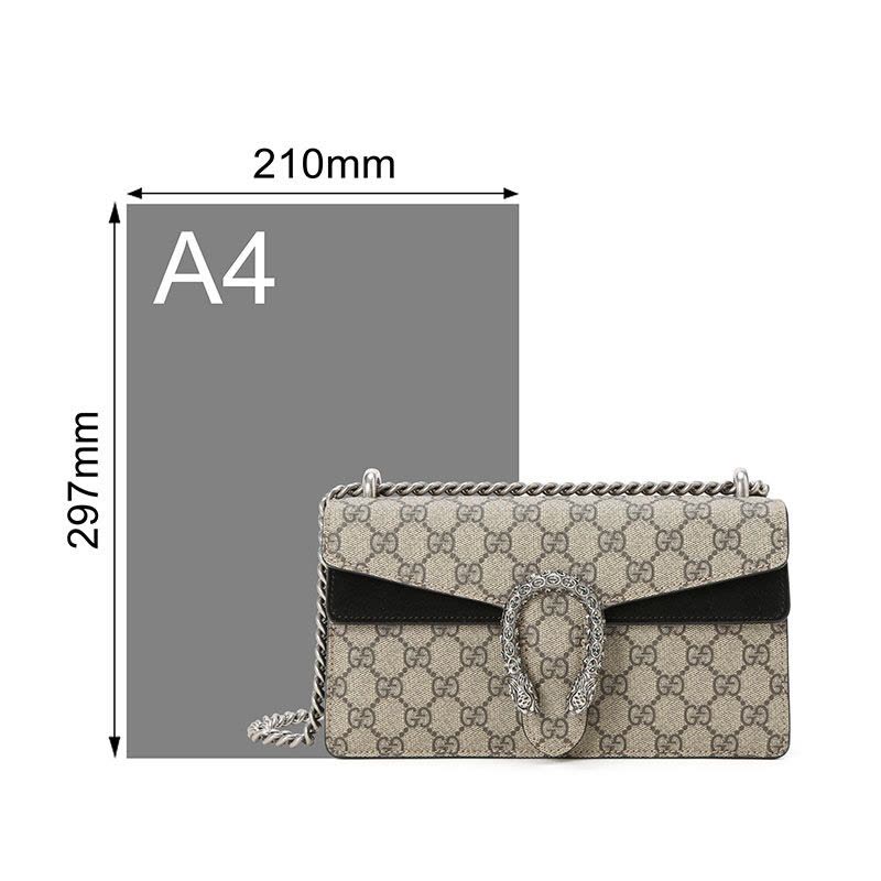 预订 GUCCI 古驰 Dionysus 口盖包 双虎头搭扣老花499623图片