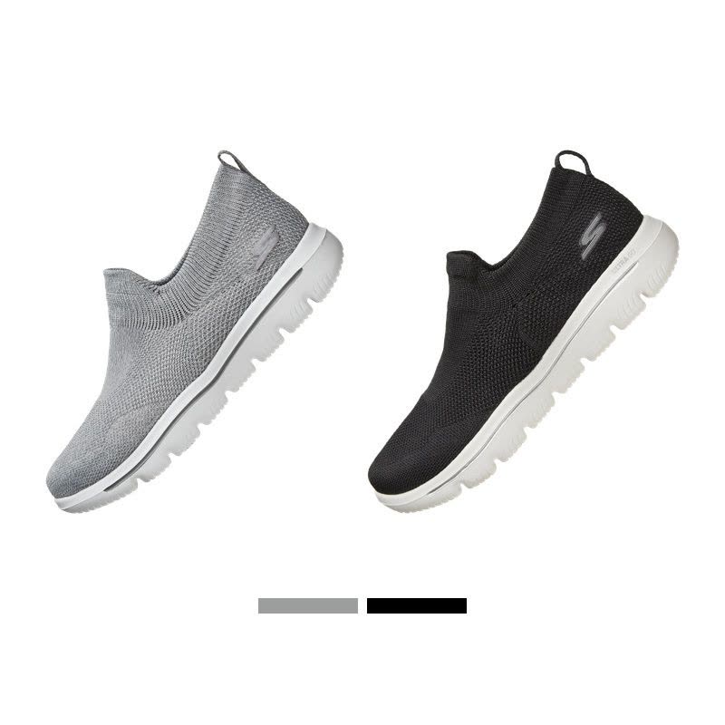 Skechers斯凯奇女鞋新款时尚一脚套休闲鞋 轻质透气健步鞋 15725图片