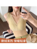 秋冬季羊毛保暖背心女士固定杯一体式发热无痕带胸垫保暖马甲