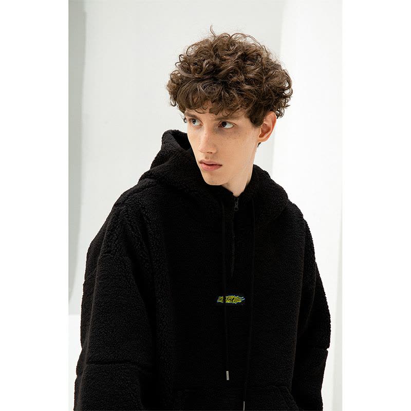 Lilbetter卫衣男连帽秋冬2020新款羊羔绒外套韩版潮流痞帅衣服LB【尺码偏大 建议拍小一码】图片