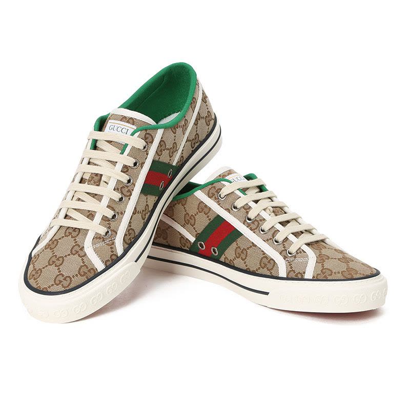 GUCCI TENNIS 1977 帆布鞋 经典织带 606111图片