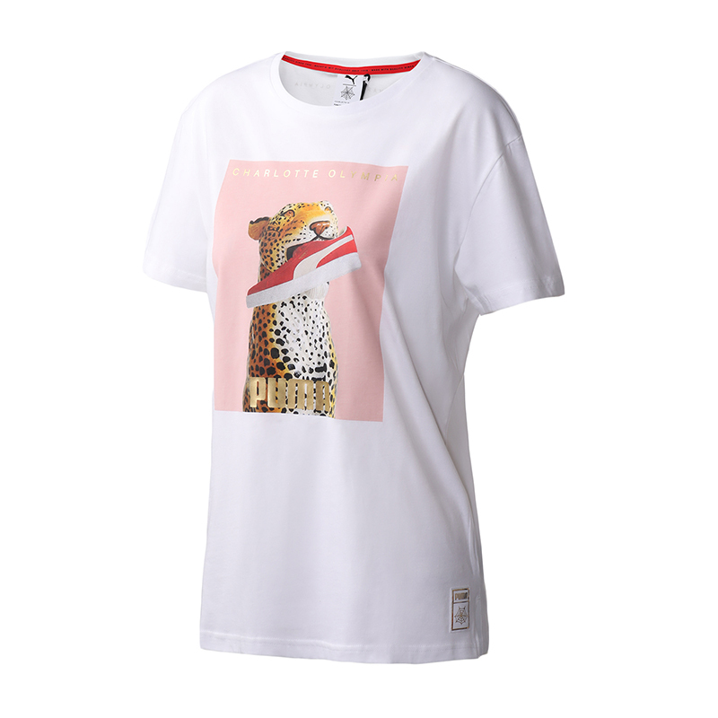 PUMA黑标女装 CO Tee运动服休闲短袖T恤596763