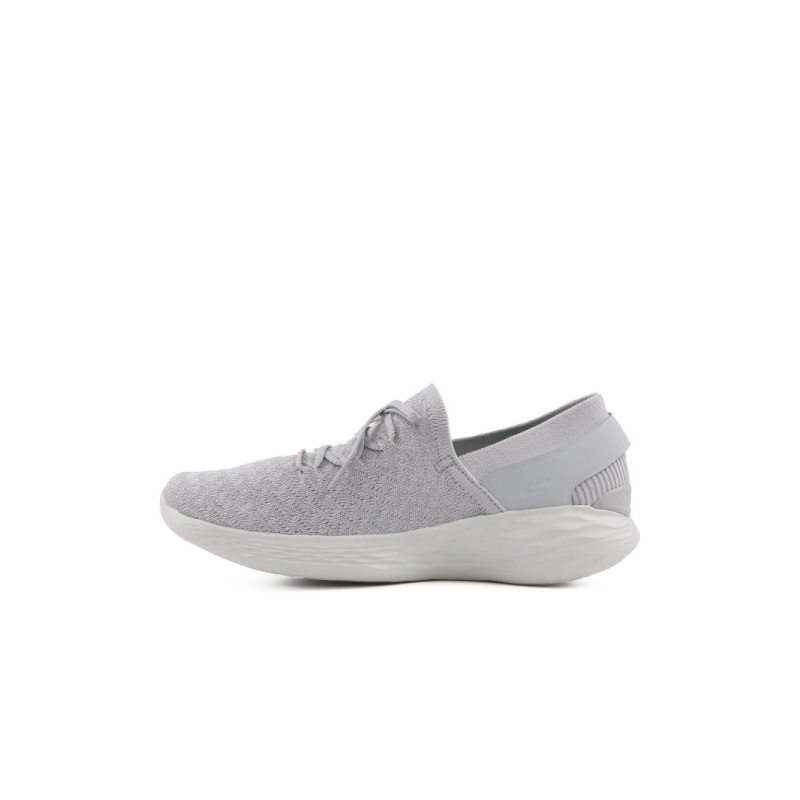 SKECHERS斯凯奇YOU系列女士轻质一脚蹬健步鞋运动鞋14975/SIL