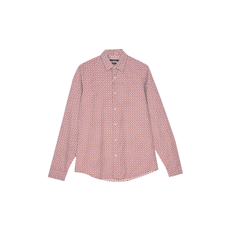 gucci古驰古奇酒红色飞机印花衬衫男士衬衫309115