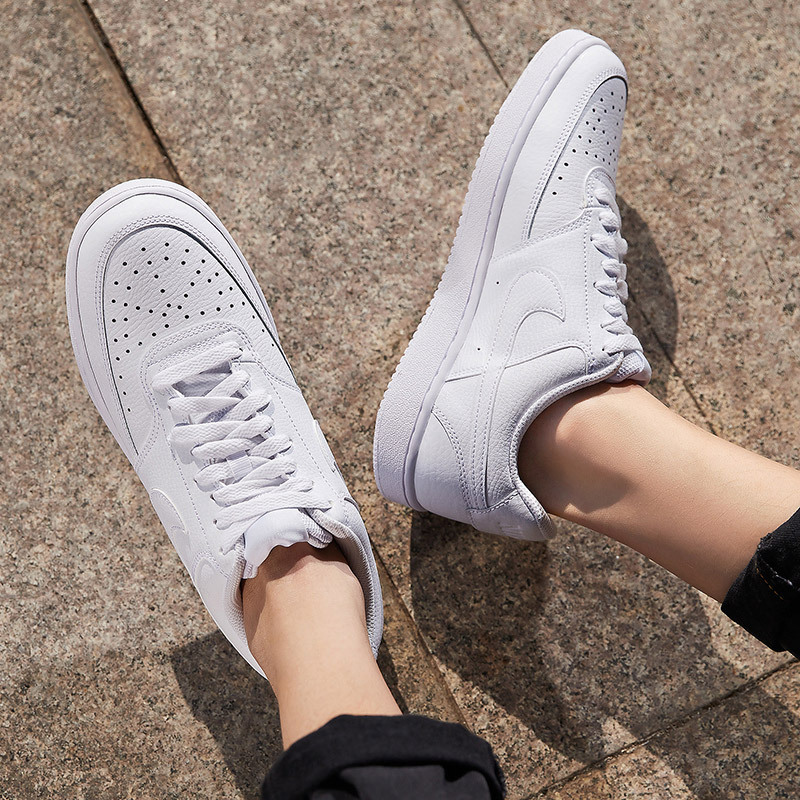 NIKE耐克女鞋板鞋COURT VISION皮面低帮休闲运动鞋CD5434