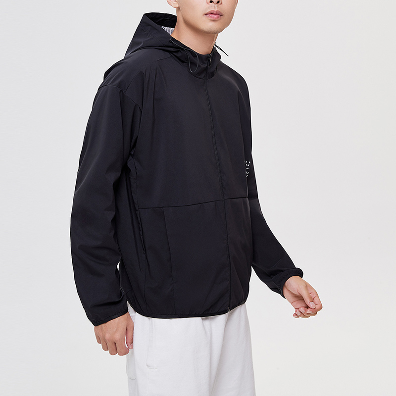 阿迪达斯男服外套夹克连帽防风服休闲运动服ED1942