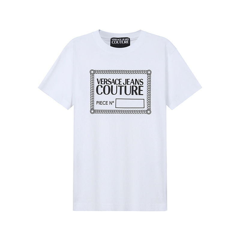 VERSACE JEANS COUTURE 范思哲 男士棉质圆领短袖T恤 72GAHT17 CJ00O