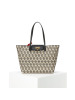 预订FERRAGAMO GANCINI 购物袋 TOTE 老花款 单肩包21I012 织物\牛皮革