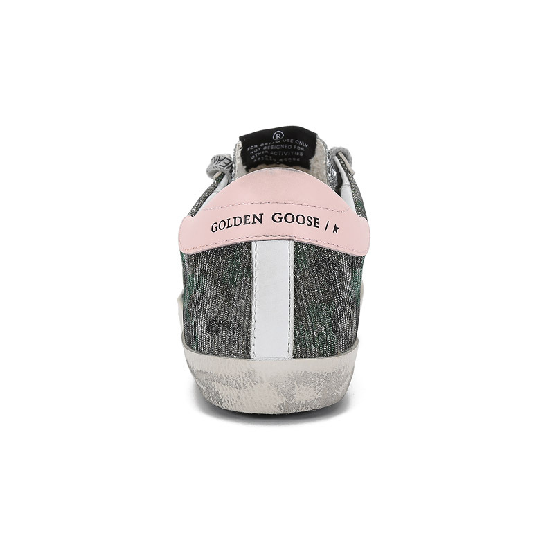 GOLDEN GOOSE 黄金鹅 女士 闪光面料配皮系带休闲鞋运动鞋板鞋脏脏鞋 GWF00101 F001638