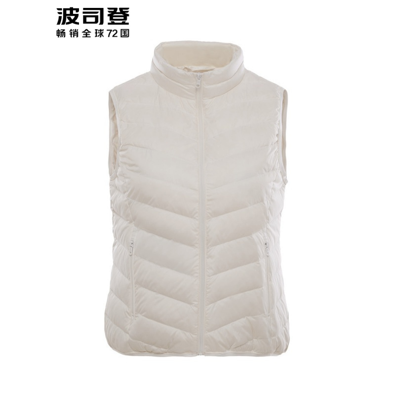 【柔肤】波司登羽绒马甲女秋轻薄立领短款马夹2019新款