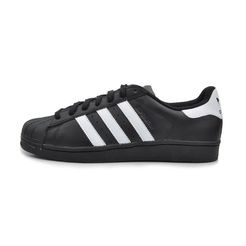阿迪达斯Adidas三叶草男鞋黑色金标贝壳头运动鞋休闲板鞋B27140图片