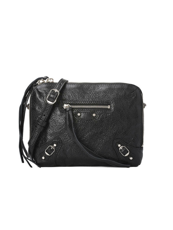BALENCIAGA/巴黎世家 女包金属饰边铆钉装饰迷你斜挎包 488795