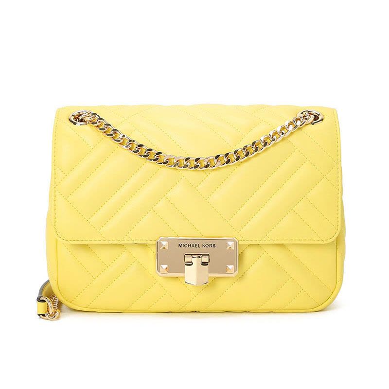 MICHAEL KORS MK PEYTON锁扣口盖包 单肩斜挎包 35S0GP6F2U 金扣图片