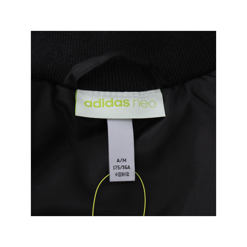 adidas阿迪达斯NEO男子棉服外套轻便休闲运动服CD2331 L 黑色